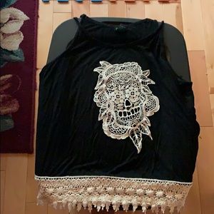 Skull tank top